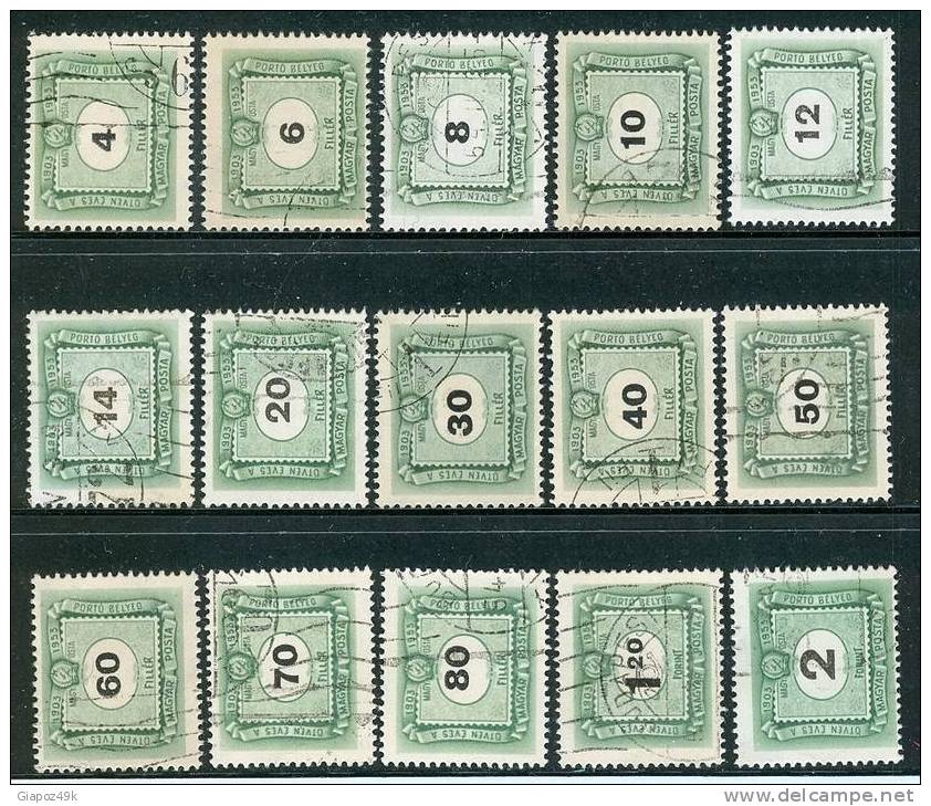 ● HONGRIE - UNGHERIA  - SEGNATASSE - 1953  -  N.  197 . . .  Usati  -  Lotto 1601 - Postage Due