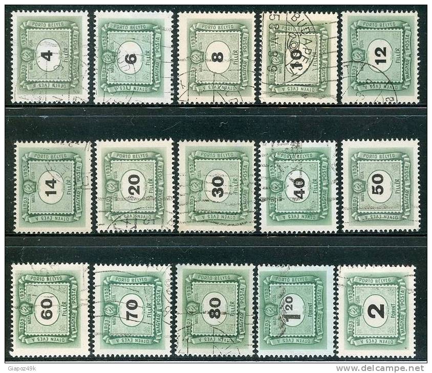 ● HONGRIE - UNGHERIA  - SEGNATASSE - 1953  -  N.  197 . . .  Usati  -  Lotto 1603 - Postage Due