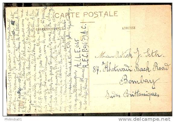 France 1923 Lx TARN SOREZE - GRANDE ALLEE View Card To India As Per Scan # A01541-41 - Non Classificati