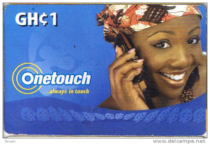 Ghana, GH C12, Onetouch, Always In Touch, 2 Scans. - Ghana