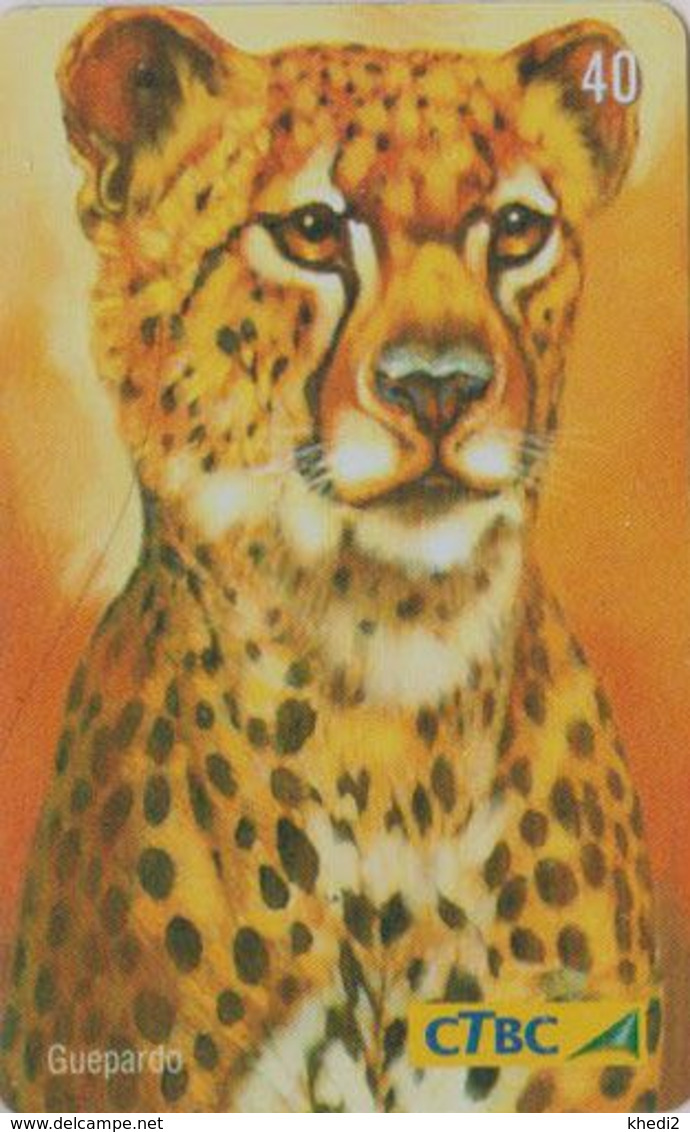 Télécarte BRESIL - CTBC - Série 1/5 - ANIMAL - Félin GUEPARD - CHEETAH Feline BRAZIL BRASIL Phonecard - GEPARD - 142 - Brazilië