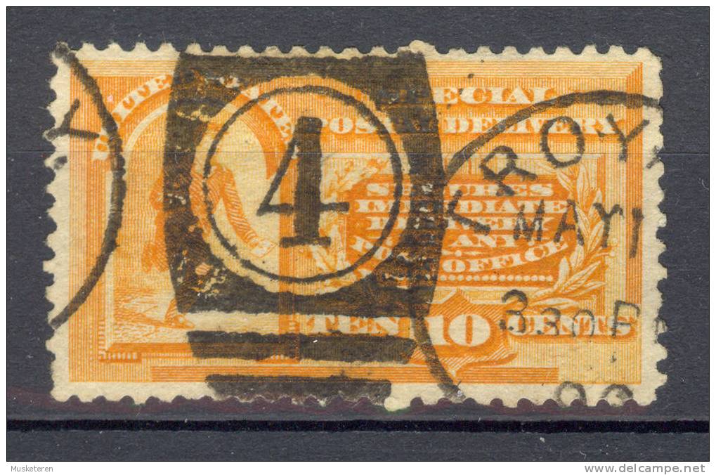 United States 1893 Mi. 72 Special Delivery Express Eilbote Deluxe Cancel 4 TROY (Alabama?) €24,- - Special Delivery, Registration & Certified