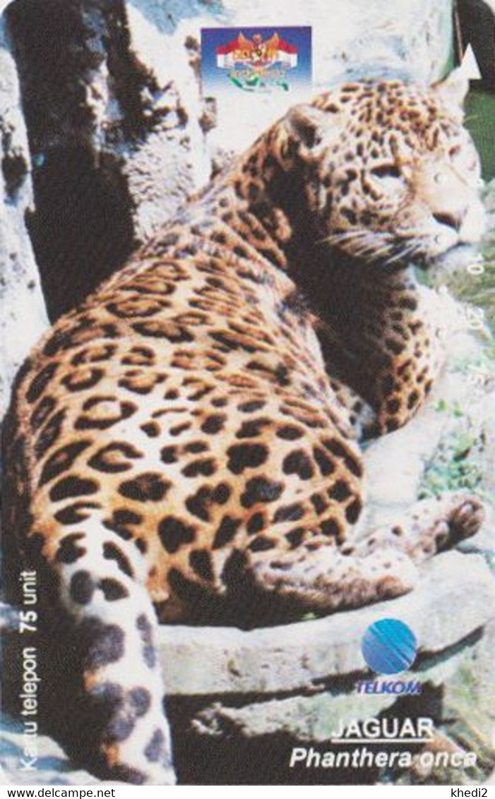 Télécarte Tamura INDONESIE - ANIMAL - Félin JAGUAR  - Feline INDONESIA Phonecard - Raubkatze TK - 152 - Indonesien