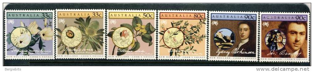 1986 Australia  MNH Complete Set Of 6  Australian Bicentennial  Scott # 976-981 - Mint Stamps