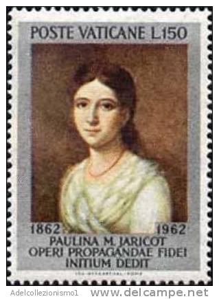 20555) Centenario Della Morte Di Pauline Marie Jaricot - 5 Luglio 1962 Serie Completa Usata Di 3 Valori - Gebraucht