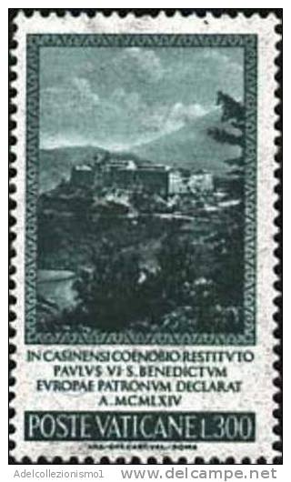 20569) San Benedetto, Patrono D'Europa - 2 Luglio 1965 Serie Completa Nuova Di 2 Valori - Unused Stamps