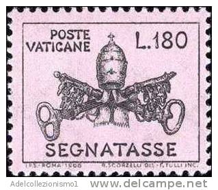 20589) Stemma Pontificio - Segnatasse - 28 Maggio 1968 Serie Completa Nuova Di 6 Valori - Portomarken