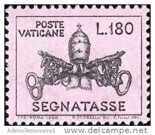 20589) Stemma Pontificio - Segnatasse - 28 Maggio 1968 Serie Completa Nuova Di 6 Valori - Segnatasse