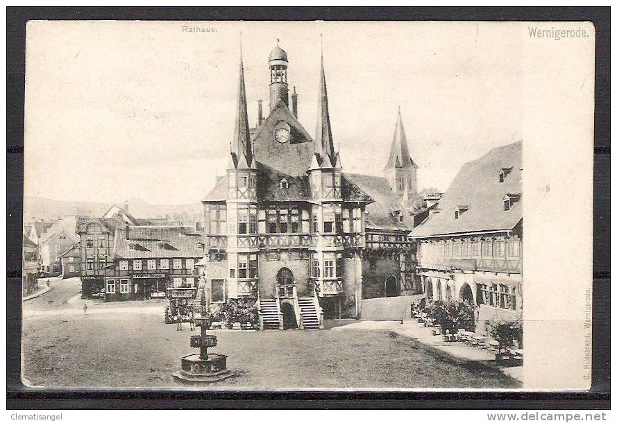 TOP!! WERNIGERODE * RATHAUS * 1904 *!! - Wernigerode