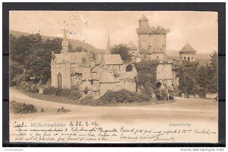 TOP!! CASSEL WILHELMSHÖHE * LÖWENBURG * 1906 *!! - Kassel