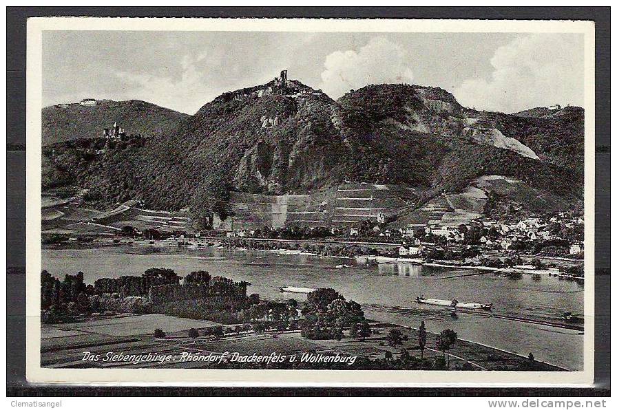 TOP!! DAS SIEBENGEBIRGE * RHÖNDORF DRACHENFELS UND WOLKENBURG * 1930 *!! - Röhndorf