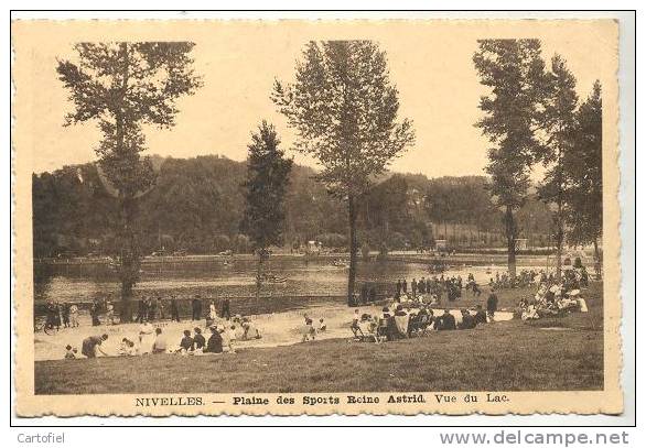 NIVELLES- PLAINE DES SPORTS REINE ASTRID- VUE DU LAC - Nivelles