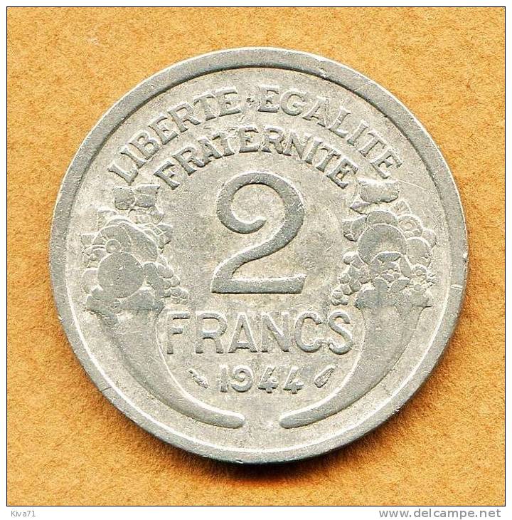 2 Francs  "Morlon"  1944   TB/TTB - 2 Francs