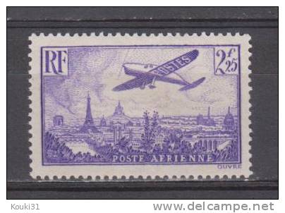 France YT PA 10 * : Avion Survolant Paris - 1936 - 1927-1959 Nuevos