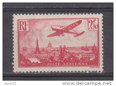 France YT PA 11 * : Avion Survolant Paris - 1927-1959 Ungebraucht