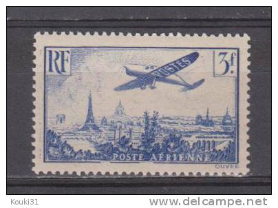 France YT PA 12 * : Avion Survolant Paris - 1927-1959 Postfris