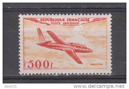 France YT PA 32 ** : Fouga Magister - 1954 - 1927-1959 Nuevos