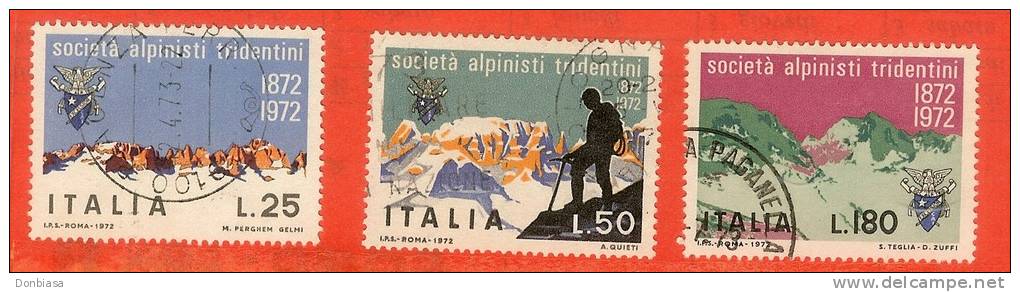 Rep. Italiana: selezione di 38 serie complete USATE 1961-1981 montate su cartoncino (vedi immagini)