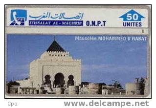 # MOROCCO 1 Mausolee Mohammed V Rabat 50 Landis&gyr   Tres Bon Etat - Morocco