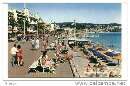 CPSM NICE PROMENADE DES ANGLAIS ANIMATION 1967 MAR - Sets And Collections