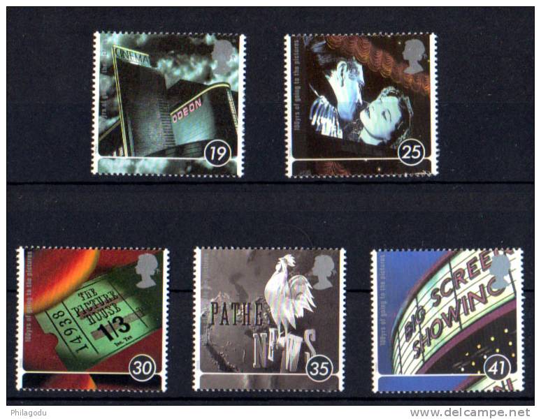 Grande Bretagne 1996,  Centenaire Du Cinéma, N° 1866 / 1870 ,  ++  Postfrich ++ - Unused Stamps