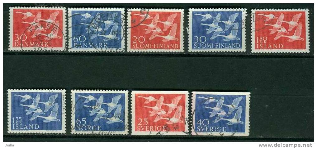 Pays Nordiques, 1956, Cygnes Swans Zwanen - Cygnes