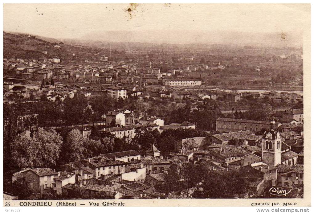 CONDRIEU  ( Rhone)   Vue  Générale - Condrieu