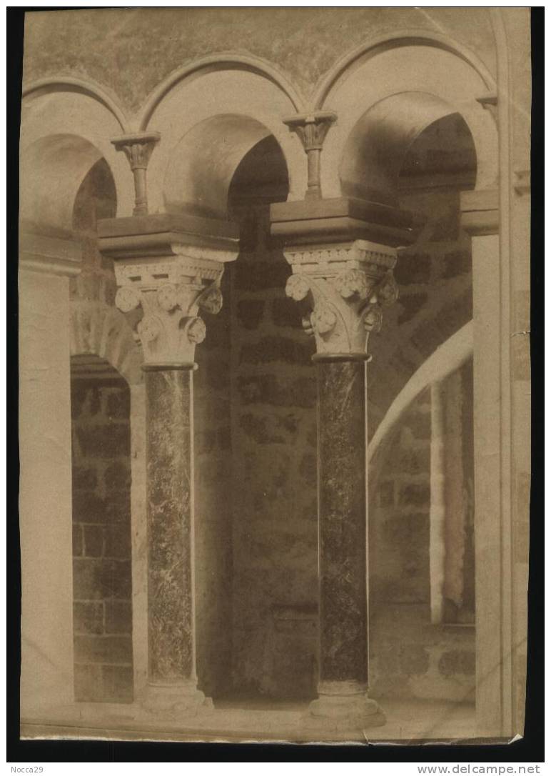 ALTAMURA  FOTO ORIGINALE ALL´ALBUMINA DEL 1880 CIRCA   INTERNI DELLA CATTEDRALE. - Altamura