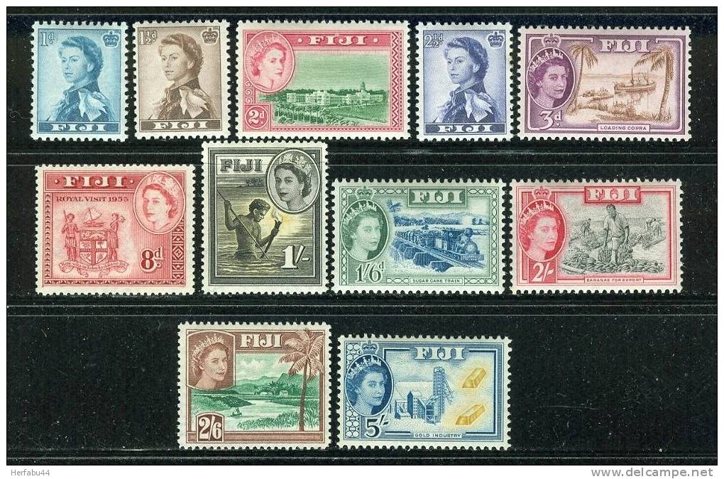 Fiji         Stamps    SC# 148-52, 155-60  Mint !   SCV $ 58.65 - Fidji (1970-...)