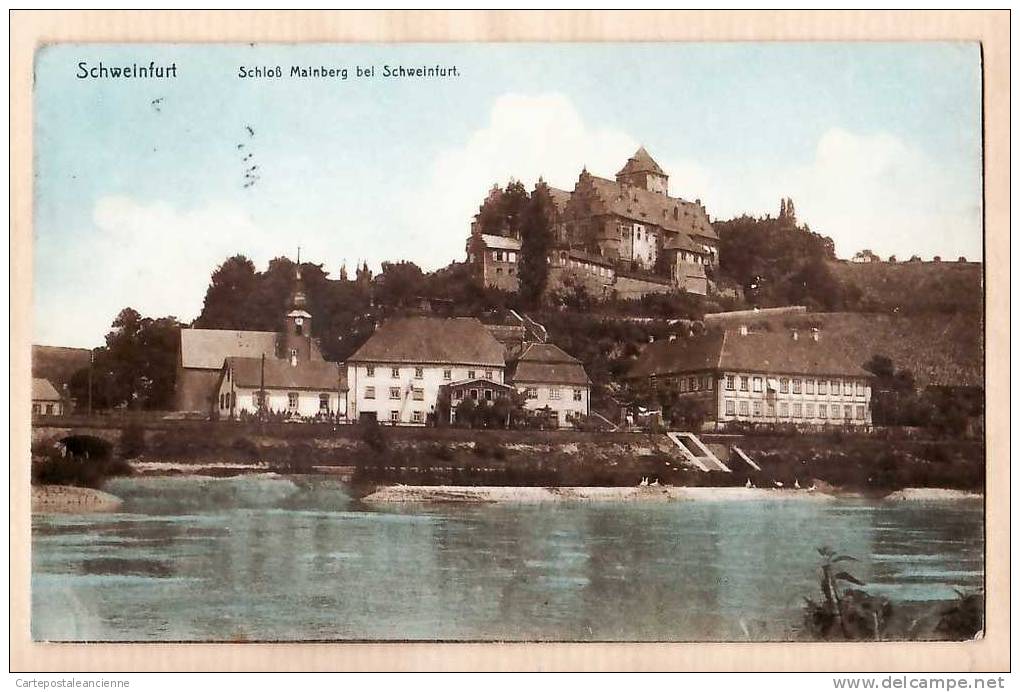 SCHWEINFURT Schloss MAINBERG SCHWEINFURT Postée 18.08.1912 à BLUM ¤ Georg SCHENK ¤ ALLEMAGNE DEUTSCHLAND ¤255AA - Schweinfurt