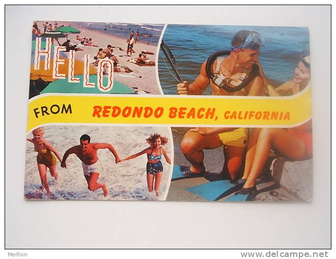 US - California Renodo Beach   PU 1960's    F   - D50265 - Los Angeles