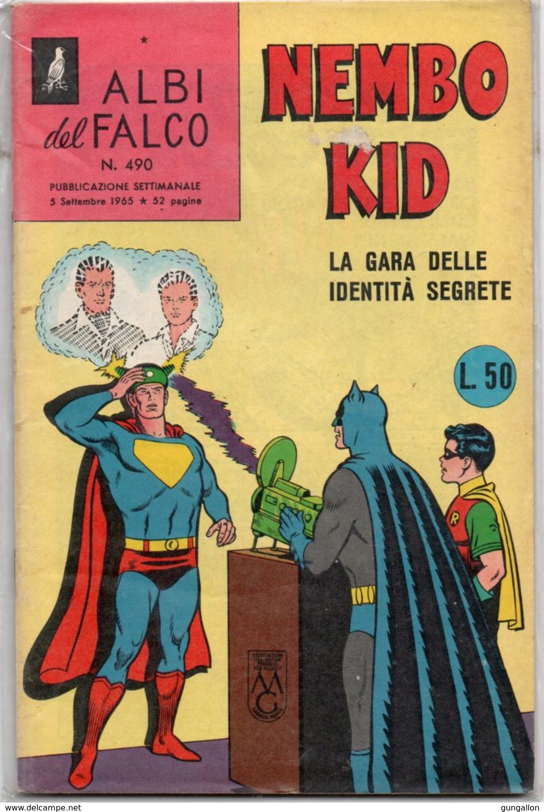 Albi Del Falco "Nembo Kid (Mondadori 1965)  N. 490 - Super Héros