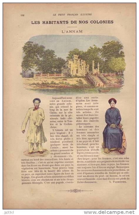 Le Petit Français Illustré - 18/3/1905 - Champs - Agriculture - Portrait - Silhouette - HYgromètre - Annam - Colonies - 1900 - 1949