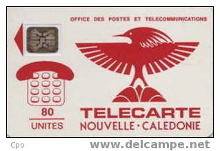 # NEW_CALEDONIA 2 Cagou 80 Sc4 10.90 6000ex Tres Bon Etat - Nouvelle-Calédonie