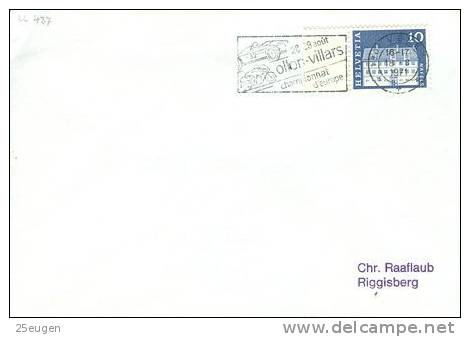 SWITZEWRLAND  1971  CARS   POSTMARK - Automovilismo