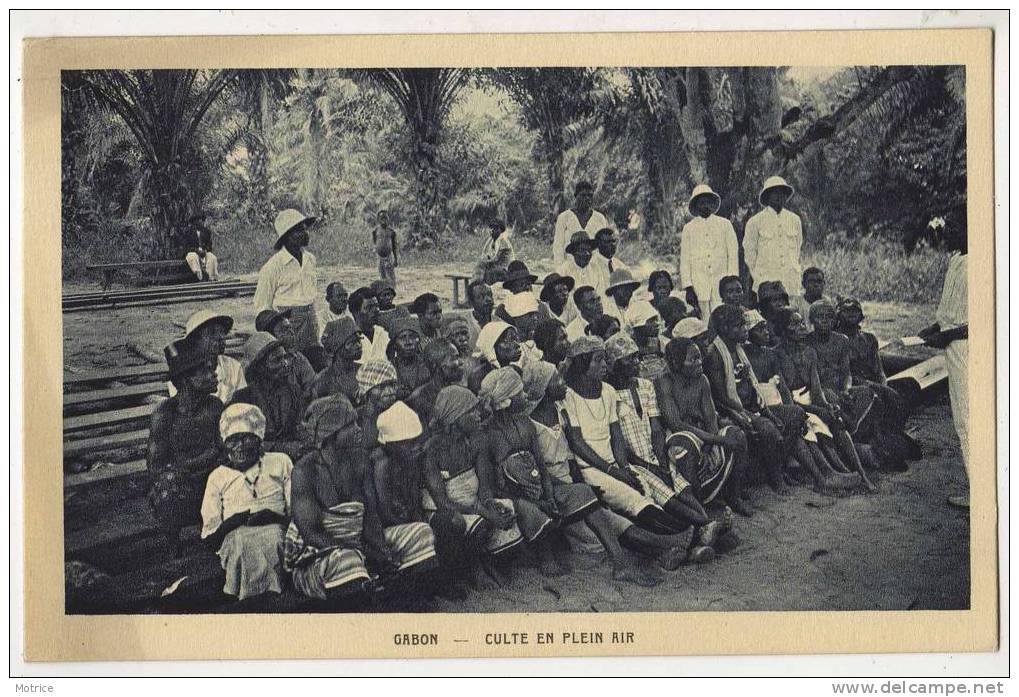 GABON    -      Culte En Plein Air. - Gabon