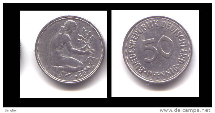 50 PFENNIG 1950 J - 50 Pfennig