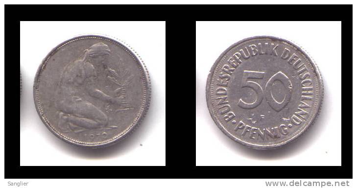 50 PFENNIG 1970 F - 50 Pfennig