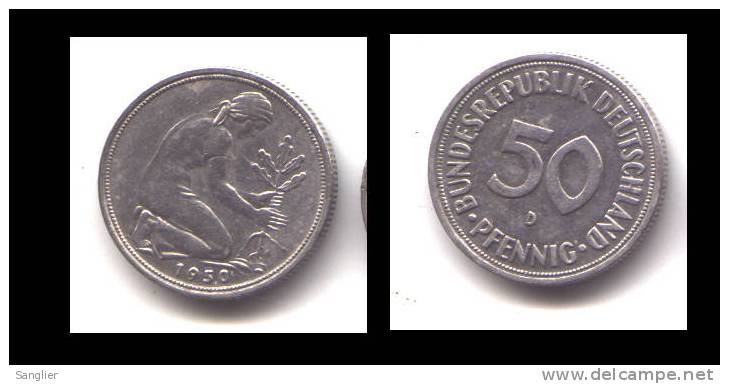 50 PFENNIG 1950 D - 50 Pfennig