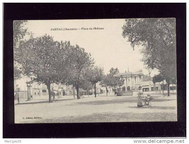 Jarnac Place Du Chateau édit.lebon Kiosque Animée Belle Carte - Jarnac