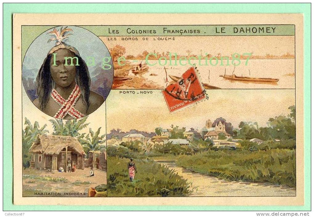 AFRIQUE - DAHOMEY - CHEF Ou GUERRIER - PORTO NOVO - HABITATION INDIGENE - BORD De L'OUEME - Dahomey