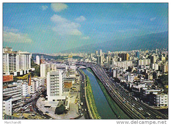 VENEZUELA.CARACAS.AUTOPISTA DEL ESTE CON RIO GUAIRE    ..MODERNE - Venezuela