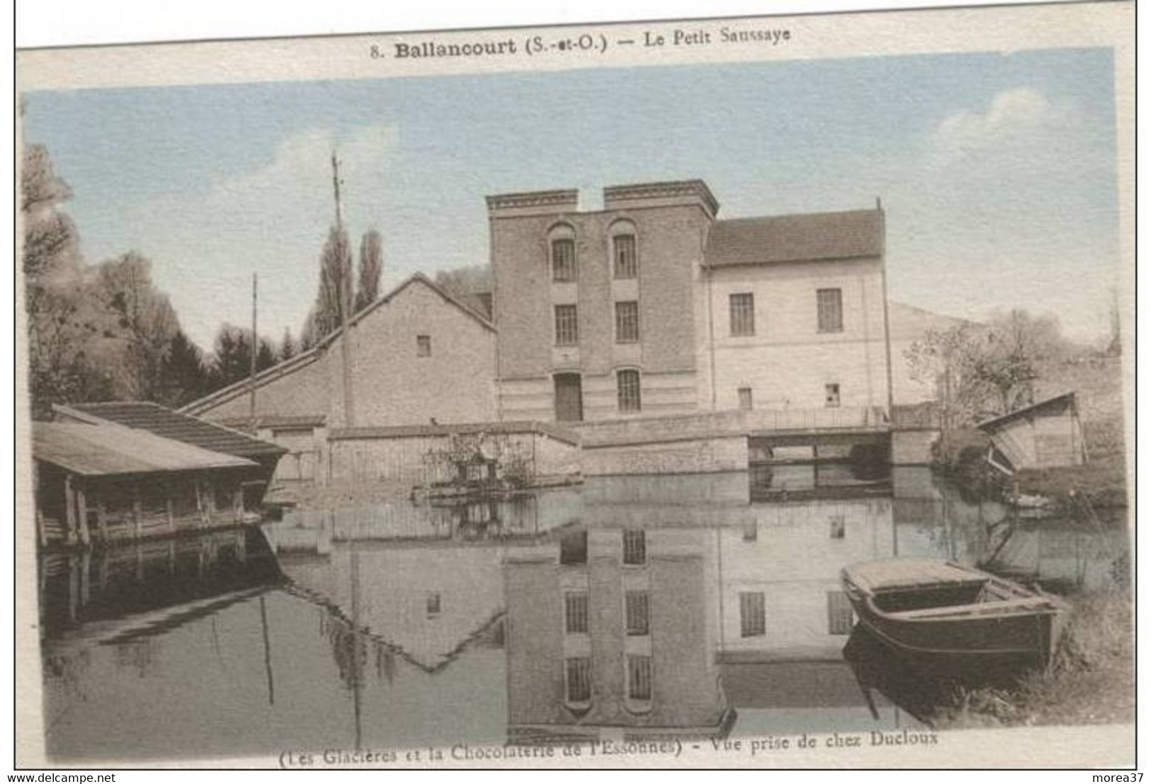 BALLANCOURT SUR ESSONNE Le Petit Saussaye Vue Prise De Chez Ducloux (les Glacières Et La Chocolaterie De L'Essonnes) - Ballancourt Sur Essonne