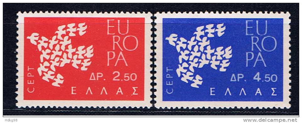 GR Griechenland 1961 Mi 775-76** EUROPA - Unused Stamps