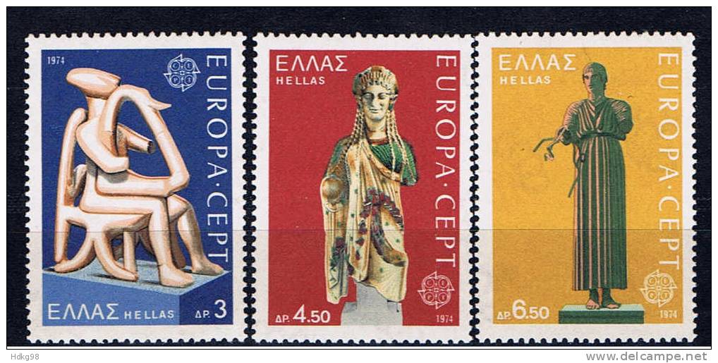 GR Griechenland 1974 Mi 1166-68** EUROPA - Nuovi