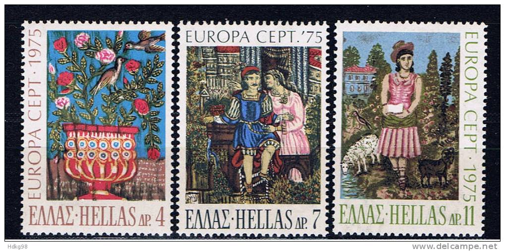 GR Griechenland 1975 Mi 1198-1200** EUROPA - Nuevos