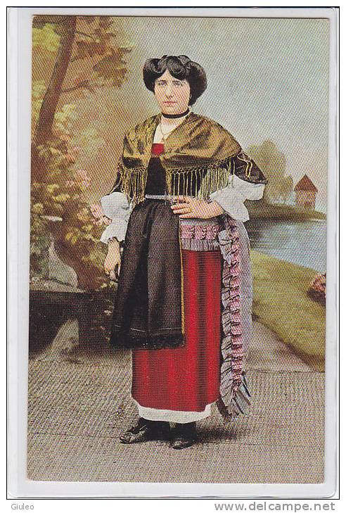 A897- COSTUME CALABRESE - NICASTRO - F.P.  VG. 1937 - ITALY ITALIE - Lamezia Terme