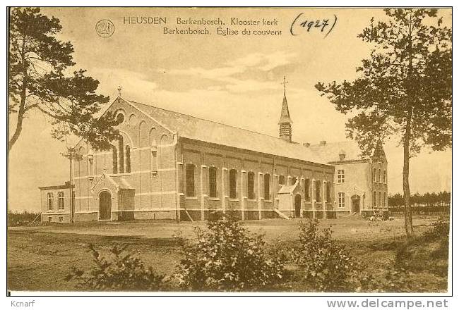 CP De HEUSDEN Berkenbosch , Klooster Kerk " , Avec Cachet Relais De HEUSDEN(LIMB.) . - Heusden-Zolder