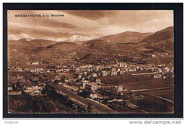 Super Postcard Bressanone E La Stazione Italy - Railway Station & Sidings - Ref 358 - Other & Unclassified