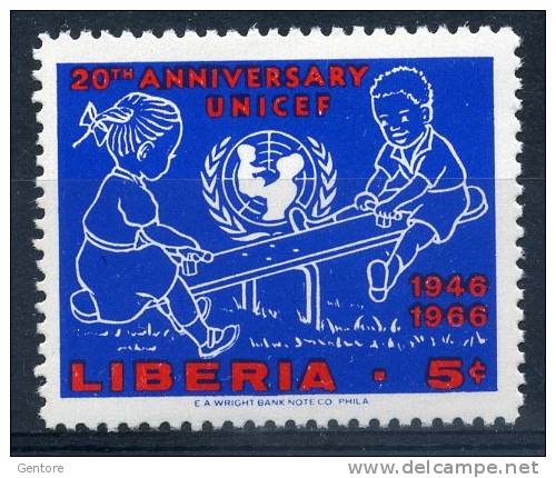LIBERIA 1966 UNICEF  Yvert Cat. N° 427  Absolutely Perfect MNH ** - UNICEF